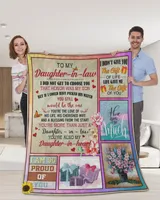 To My Daughter In law I Did Not Get To Choose You That Honor Was My Son's - Daughter In Law Blanket