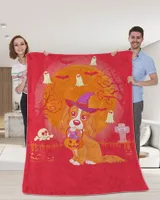 Cavalier King Charles Spaniel Dog Witch Halloween shirt