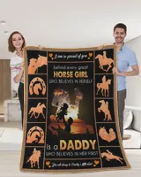 Father's Day Gifts, To My Dad Papa Pop Daddy Quilt Fleece Blanket