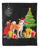 Akita With Christmas Gifts Boxes Merry Christmas T-Shirt