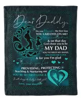 Father's Day Gifts, To My Dad Papa Pop Daddy From Your Daughter Quilt Fleece Blanket