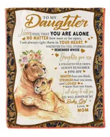 To My Daughter Never Feel That You Are Alone Blanket