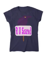 R U Scared Halloween Crow Sign