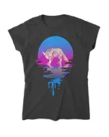 Vintage Retro Sunset Fennec Fox T-Shirt