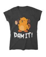 Beaver Shirt Dam It Kids Funny Beaver