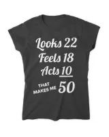 FIFTY YEARS OLD T-SHIRT Birthday Present for 50 Year old