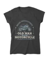Motocross Biker Never Underestimate An Old Man With A Motorcycle Funny Quote 424