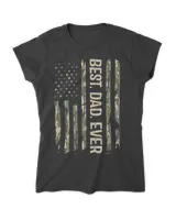 Best Dad Ever American US Flag Camouflage Fathers Day