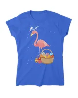 Easter Basket Flamingo Funny Egg Hunter Pink Bird Lover Gift