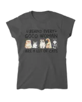 Behind every good woman are a lot of cats