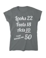 FIFTY YEARS OLD T-SHIRT Birthday Present for 50 Year old