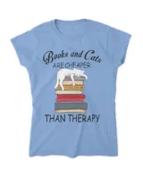 Books And Cats Are Cheaper Than Therapy QTCAT191222A6