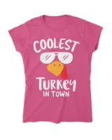 Coolest Turkey in Town Family Matching Funny Custume