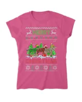 Funny Goat Green Red Plaid Leopard Merry Christmas