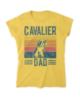 Dog  Cavalier King Charles Spaniel - Vintage Cavalier Dad T-Shirt