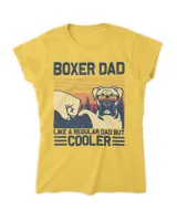 Mens Boxer Dad Like Regular Dad But Cooler - Funny Dogs Dad T-Shirt