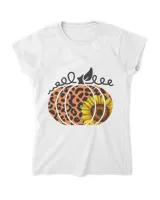 Leopard Cheetah Pumpkin Sunflower Hello Fall Thanksgiving