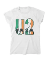 U2 t shirt - U2 with Irish Flag