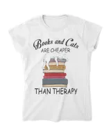 Books And Cats Are Cheaper Than Therapy QTCAT191222A6