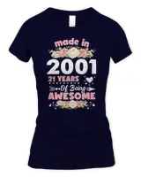Womens 21 Years Old Gifts 21st Birthday Born in 2001 Women Girls