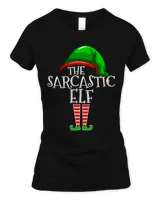 The Sarcastic Elf Family Matching Group Christmas Gift Funny T-Shirt