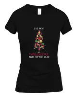 Womens The Most WineDerful Tme of the Year Merry X-Mas T-Shirt