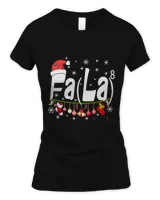 Fa (La)8 Funny Christmas 2021 - Santa Fa La Math Gifts T-Shirt