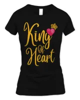 Romantic King of Hearts Matching Couple Valentines Day Cute