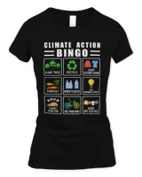 Climate Action Bingo Earth Day Climate Change T-Shirt