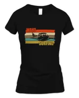 Wake Surfing Wakesurfing Boat Lake Surf T-Shirt