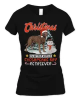 Christmas Is Better With A Chesapeake Bay Retriever Tree Shirt