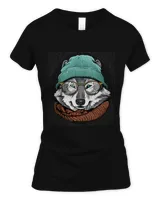 Hipster Wolf With Glasses Wildlife Forest Animal Lover 558