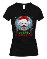 Merry Christmas Hands Sign Language Santa Bichon Frise Lover128