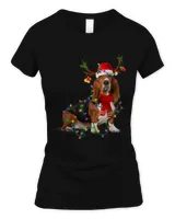 Basset Hound Christmas Lights Matching Family Dog Lover150