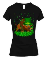 Irish Shamrock Leprechaun Bison St. Patrick's Day Tank Top