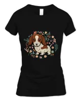 Wiener Flower Funny Dog Silhouette Floral Dachshund Doxie