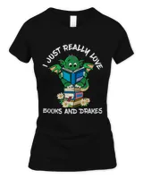 Drake Book Lover Shirt Kids Dino Lover Book Reading Dinosaur