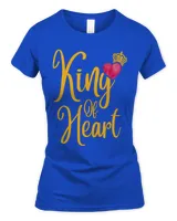 Romantic King of Hearts Matching Couple Valentines Day Cute