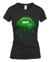 Sexy Lips Cannabis Marijuana Weed Pot Leaf Lover Gift