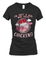 Im Just a Girl Who Loves Chickens Cute Chicken Buffs Gifts