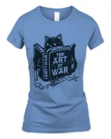 Vintage The Art Of War Cat Style Chinese Funny Tee