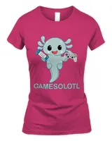 Gaming Axolotl Lover Cute Axolotl Playing Console Video Gift