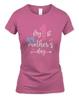 My First Mothers Day Shirt Mom Of Newborn Boy 2021 T-Shirt
