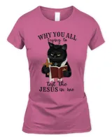 Black Cat Kitty Tryng To Test Jesus In Me Kitten Cat
