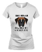 This human belongs to a Boxer dog Classic T-Shirt