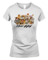 Fall Hair Stylist Latte Coffee Autumn Pumpkin Spice Fall Shirt