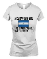 Nicaraguan Girl Nicaragua Flag Nicaraguan Roots18171 T-Shirt