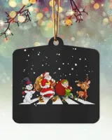 Snowman Santa Elf And Reindeer Ornament - Dove Box