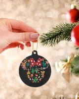 Mickey Christmas Things Ornament - Circle