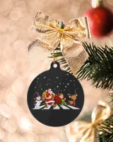 Snowman Santa Elf And Reindeer Ornament - Dove Box